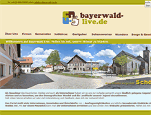 Tablet Screenshot of bayerwald-live.de